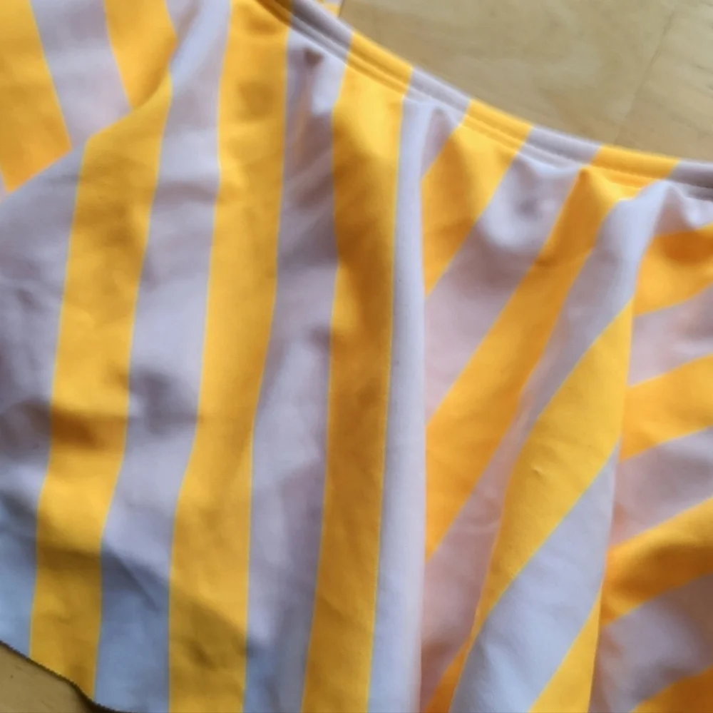 Arizona Jean Co Bikini Top Juniors Orange And White Stripe XXL Bathing Suit New